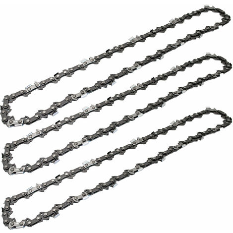 BITUXX 3x Kette Sägekette Ersatzkette für Kettensägen 10“ 40 Glieder passend zu Kettensäge MS-18390 (1/3)