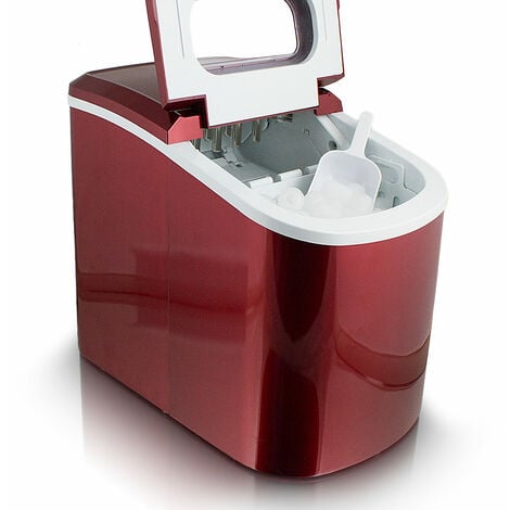 MS-Point Eiswürfelmaschine Eiswürfelbereiter Eiswürfel Ice Maker Eis  Maschine in Rot