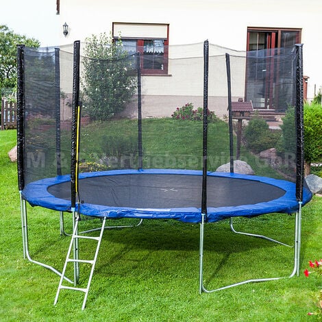 305 cm Outdoor Trampolin Gartentrampolin Fitness 3,05m Komplettset für Garten 