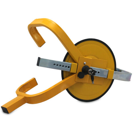 Radkralle / Parkkralle Gelb-grau Diebstahlsicherung Für Auto, Wohnwagen & Anhänger Bis 16 Zoll Radkralle / Parkkralle Gelb-grau Diebstahlsicherung Für Auto, Wohnwagen & Anhänger Bis 16 Zoll