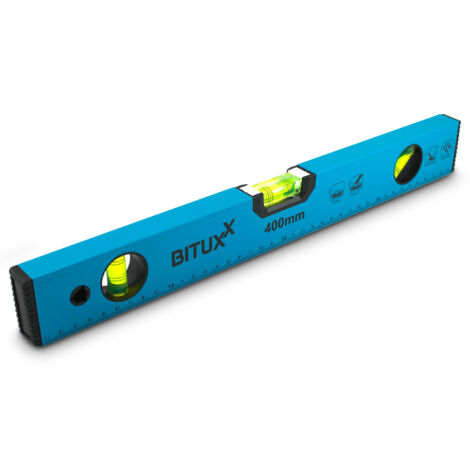 Bituxx Wasserwaage magnetisch Magnetwasserwaage Wasserwage Richtwaage Messwaage Bauwaage 3 Libellen Aluminium 40cm
