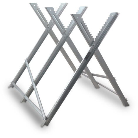 Bituxx Sägebock Arbeitsbock Holzsägebock Holzschneidebock mit Stammhalter Haltezacken Klappbock klappbar Brennholz bis Ø26 cm max.150kg 80x82x82 cm