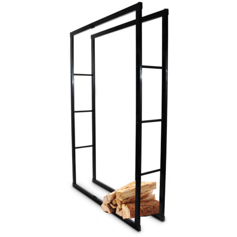 Bituxx Kaminholzständer Holzlager Kaminholzkorb Brennholzhalter Holzablage Kaminholzregal 100 x 150 aus Metall