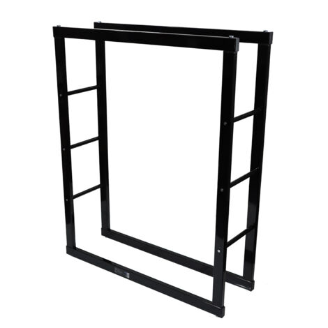 Bituxx Kaminholzständer Holzlager Kaminholzkorb Brennholzhalter Holzablage Kaminholzregal 80 x 100 aus Metall