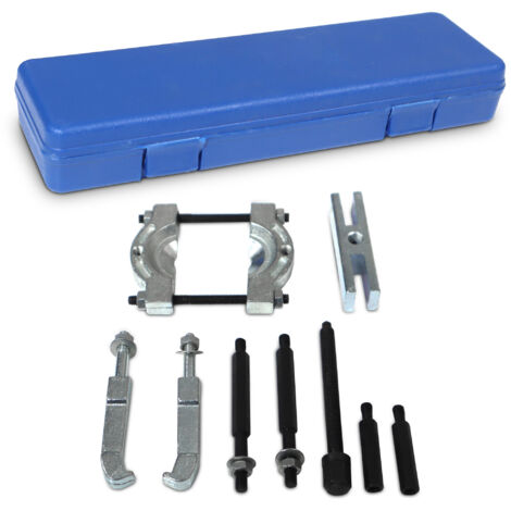 Bituxx Lagerabzieher Set mit Trennmesser 15–58 mm  Abzieher Werkzeug für Kugellager, Zahnräder, Riemenscheiben  Abziehwerkzeug mit Abzugstraverse, Haken & Spindel im Koffer
