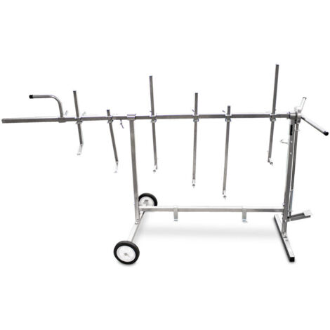 Support Tournant 360° Pour Peinture De Pièces Auto - Plateforme Rotative, Couleur Argent