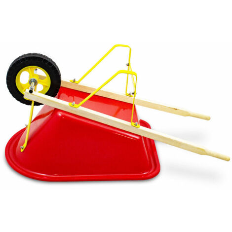 Kinder Schiebkarre Sandkasten Kinderschubkarre Aus Holz & Kunststoff - Leicht & Robust Für Garten & Sandkasten Garten Schubkarre