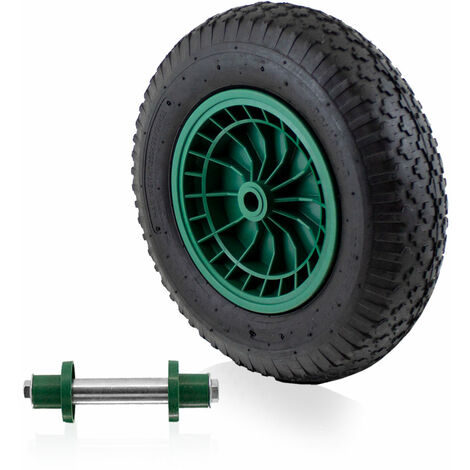 Ersatzrad luftbereift Reifen Vollgummi Sackkarrenrad 4.80/4.00-8 390 mm Reifen 