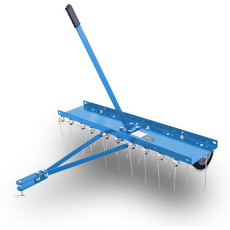 Rasenstriegel Vertikutierer Rasenkamm Rasenlüfter Rechen Entmooser für Rasentraktor oder ATV 102cm