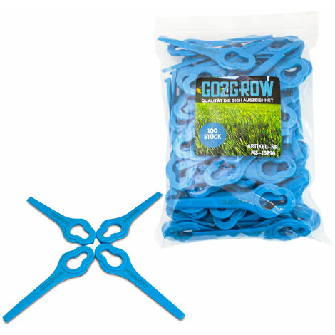 100x Go2Grow Rasentrimmer Messer Ersatz Messer mähen Akku-Rasentrimmer für Rasentrimmer und Akkutrimmer Kunststoff-Messer (1/5)