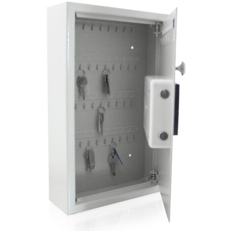 Elektronischer Schlüsselsafe Safe Tresor Schlüsselkasten Schlüsseltresor  Schlüssel Sicherheitssafe mit 48 Schlüsselhaken Lichtgau 30x45x10 cm