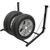 Bituxx Reifen Wandregal Reifenhalterung Reifenregal Wandhalterung Reifenaufbewahrungssystem bis zu 4 Räder Anpassbar Klappbar Max. 90Kg