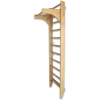 Sprossenwand Kletterwand Turnwand Klettergerüst Turngerät mit variabler Klimmzugstange 10 Sprossen bis 120Kg
