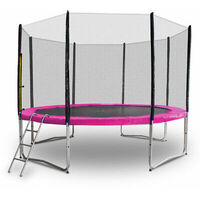 Gartentrampolin Trampolin 305cm Modell 2019 Randabdeckung Pink