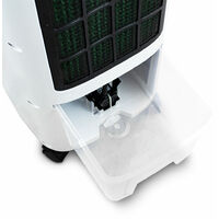 Mobiler Standventilator R180 Ventilator Lüftkühler Lüfter Schwenkbar mit Wasser und Eispacks für zusätzliche Kühlung Luftbefeuchtung