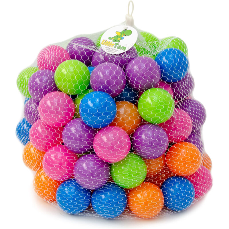 LittleTom Balles De Piscine à Balles - 6 Cm - Lot De Balles Colorées - Pour Enfants, Bébés, Animaux - Sans BPA
