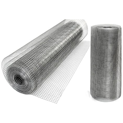 Grillage pour plantes et animaux  Grillages pour enceintes et clôtures  Idéal pour le jardin volières poulaillers clapiers etc  Longueur de rouleau: 25 m  Hauteur 100 cm  Mailles 19x19mm  Chaud Galvan