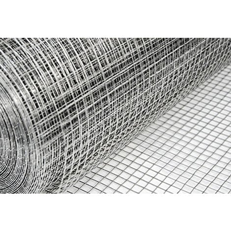 Grillage pour plantes et animaux  Grillages pour enceintes et clôtures  Idéal pour le jardin volières poulaillers clapiers etc  Longueur de rouleau: 25 m  Hauteur 100 cm  Mailles 19x19mm  Chaud Galvan