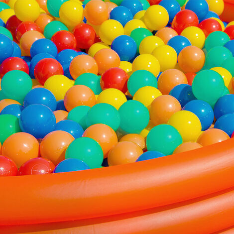 250 boules colorées de piscine à balles 5,5 cm boules en plastique enfants  boules bébé