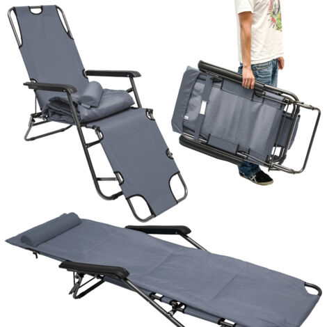 Chaise Longue Avec Rembourrage Et Repose-Pieds Pour Chaises Longues De