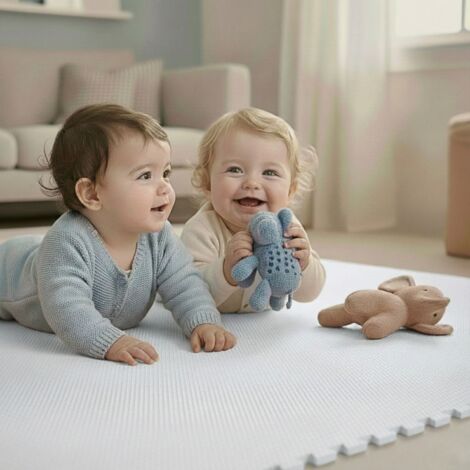 9 Pièces Tapis de Sol Bébé 30x30 Tapis Mousse Bebe Tapis de Jeux Enfant Pliable - Puériculture & Eveil bébé