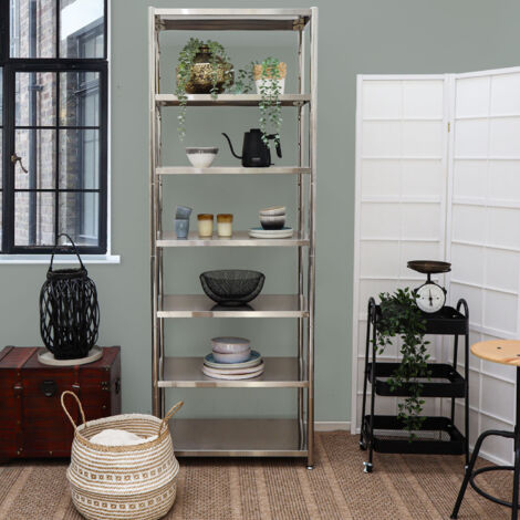 Étagère à Unités En Acier MUJI - Large, Gris Clair - L86 X P41 X H83 Cm - Set Complet - Neuf