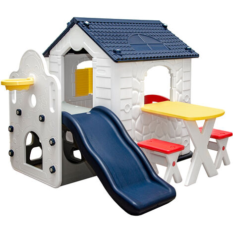 Maison en bois pour enfants Niké avec toboggan Jouets d'extérieur
