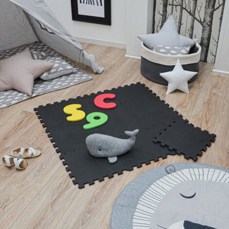 LittleTom 9 Tapis Puzzle épais 30x30 Cm – Mousse EVA Pour Bébé Dès 0 Mois – Antidérapant