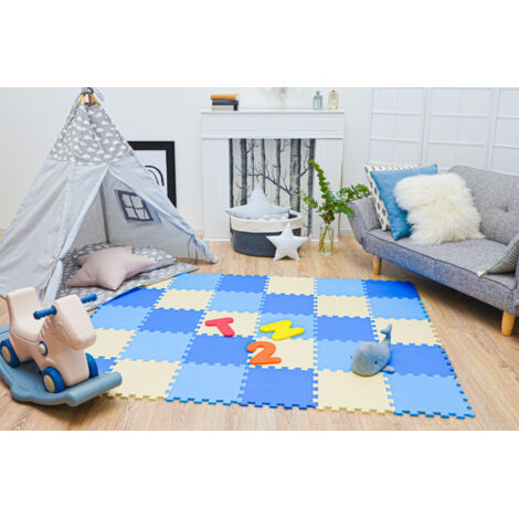Tapis Mousse Animaux Pastel - Bébé Naissance Puzzle Géant - LUDI