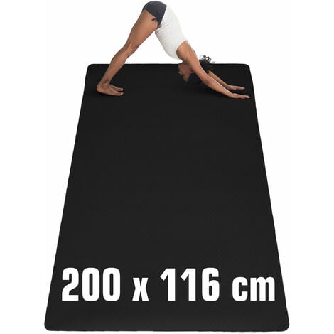 TD® Tapis De Yoga Antidérapant Bicolore Tpe De 6 Mm Tapis De Sport Tap –