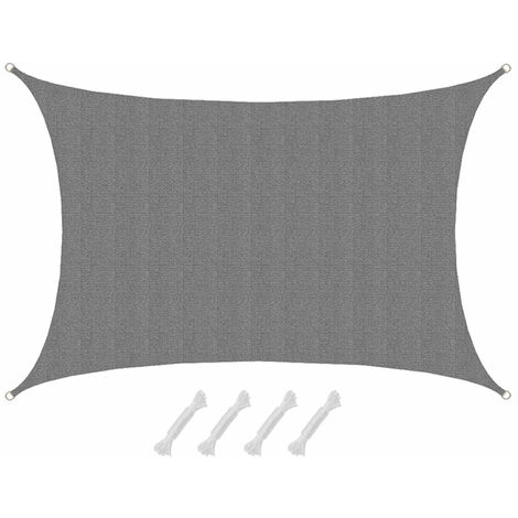 5x3 Voile d'Ombrage Perméable à l'Eau - Toile Ombrage Voile Rectangulaire Jardin (1/5)