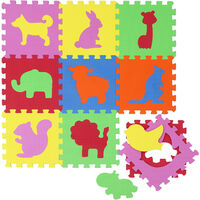 Tapis De Jeu Doux Pour Bebe Dalles Puzzle En Mousse Enfants Animaux