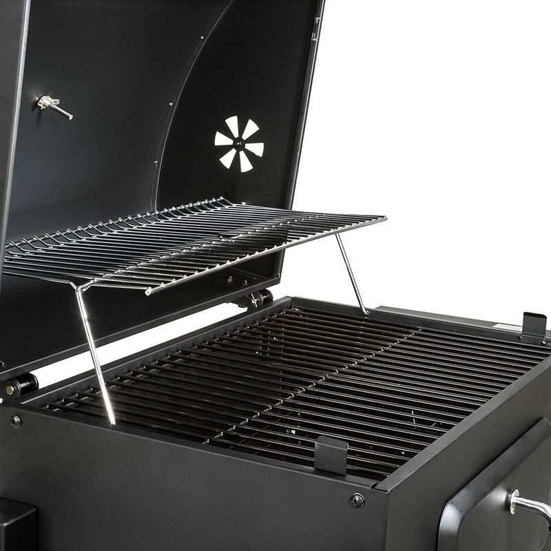 Barbecue A Carbonella Ripiano E Griglia Pieghevole 43 X 25 Cm Acciaio Inox - Foto 10