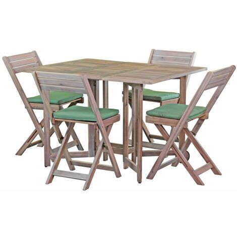 Set tavolo e 4 sedie in legno 110x90 - Vittoria Lux
