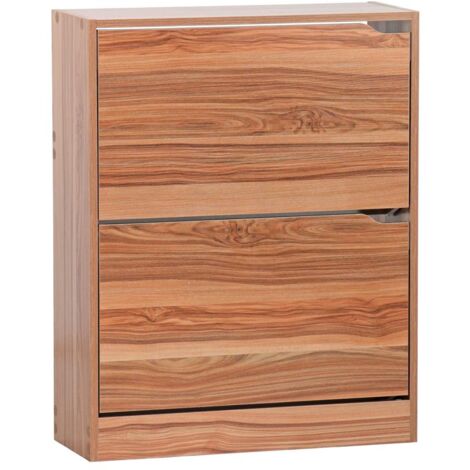 Scarpiera salvaspazio 2 ante legno naturale 63x80 cm