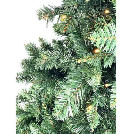 Albero di Natale Folto Verde con Luci Led Effetto Realistico 210 cm con  Borsa