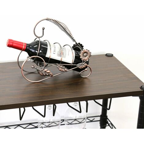 Portabottiglie Vino A Forma Di Cane In Metallo - Brubaker - Regalo Originale Con Biglietto D'Auguri - Altezza 33 Cm