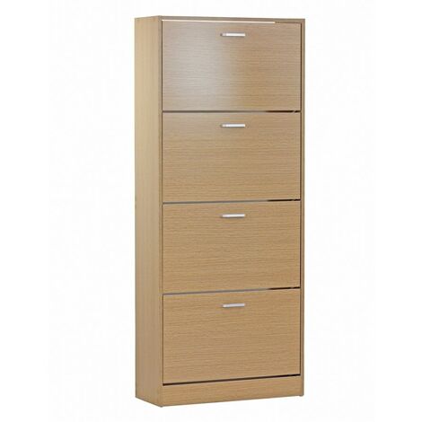 Scarpiera 4 ante 63x150 cm in legno rovere