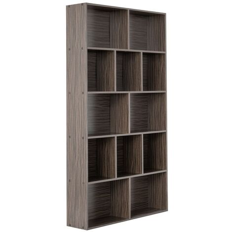 Furinno CUBICLE Libreria, Libreria A 12 Cubi, Organizer A Cubi Con Telaio Triplo Spessore, Per Soggiorno, Camera Da Letto, Home Office, Bianco