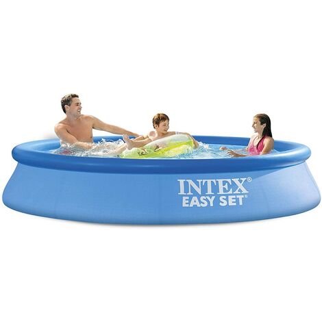 Intex 28116NP – Piscina Fuori Terra Easy Set Rotonda, 3077 L, PVC, Azzurro, 305x61 cm