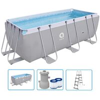 Piscina fuoriterra rettangolare 400x207x122 cm