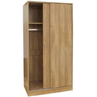 Armadio a 2 ante scorrevoli 90x50x180 cm