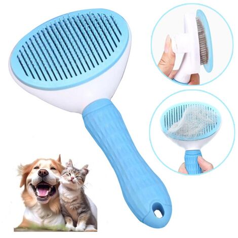 Kit De Aseo Para Perros Y Gatos Cepillo para perros Con Removedor De Pelo Peine Antiestres para mascotas (1/5)