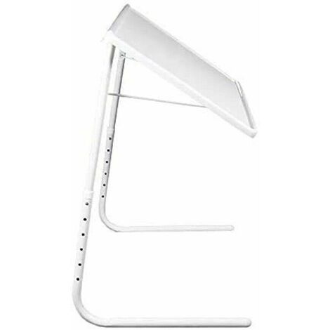 MESA AUXILIAR PLEGABLE BLANCA 6 NIVELES 52X39X70CM HASTA 10KG