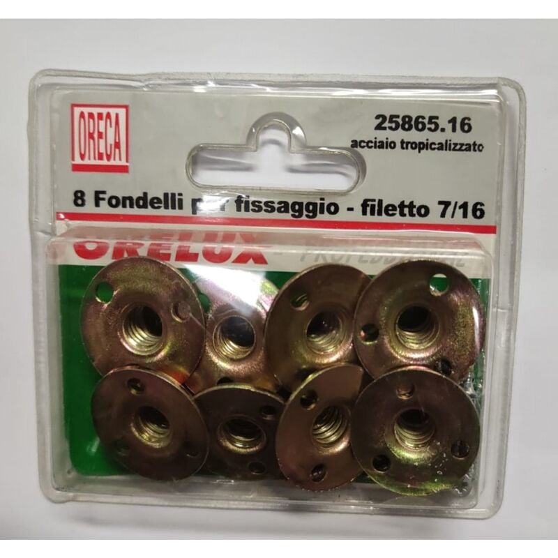 ORECA - FONDELLI PER FISSAGGIO FILETTO 7/16, 25X10MM