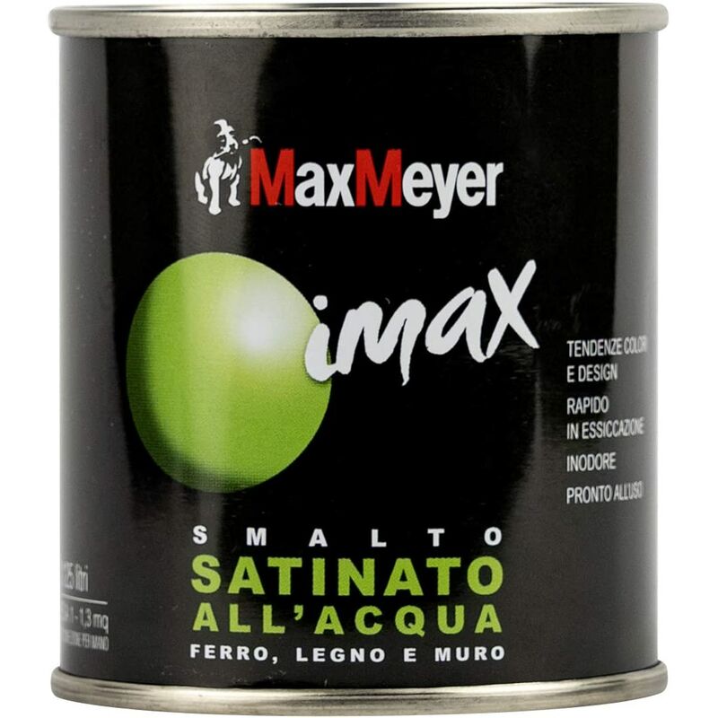 Smalto Multisuperfici all'acqua satinato grigio fumo 500 ml