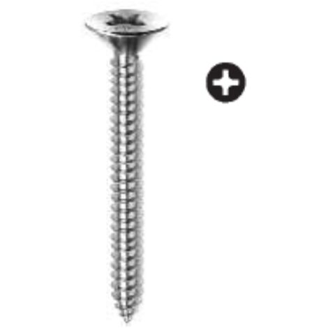 30 Viti Per Calcestruzzo M5.5x83 - A Testa Svasata Con Croce, Zincate, Con Punta Per Trapano - Foto 11