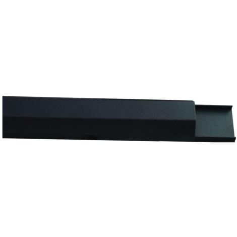 Canalina in alluminio Metronic 50 cm nera