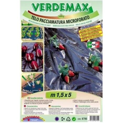VERDEMAX - TELO PACCIAMATURA IN PE MICROFORATO 1,5X5M