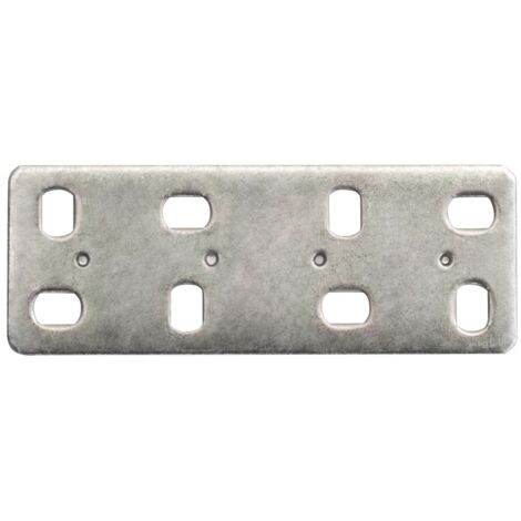 Piastrina di giunzione Masidef dritta asolata 10x3cm 4pz
